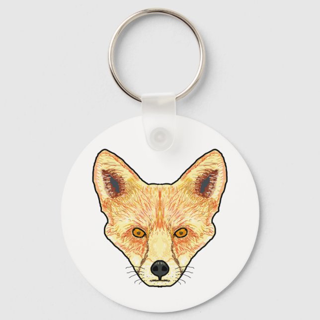 Fox Face Schlüsselanhänger (Vorderseite)
