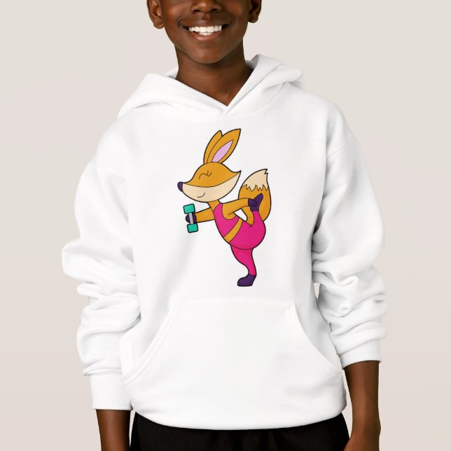 Fox Fitness Dumbbell Hoodie (Vorderseite)