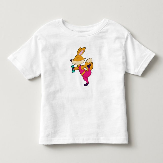 Fox Fitness Dumbbell Kleinkind T-shirt (Vorderseite)