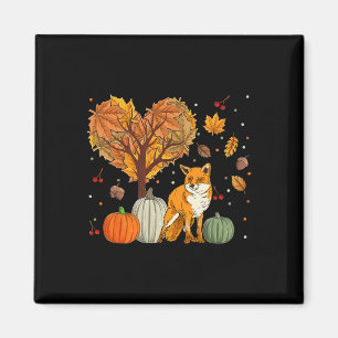 Fox for Women Men Tierherbstsaison Magnet