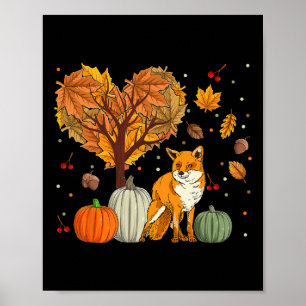 Fox for Women Men Tierherbstsaison Poster