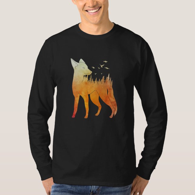 Fox forest fox hunter hunting Fox  2 T-Shirt (Vorderseite)