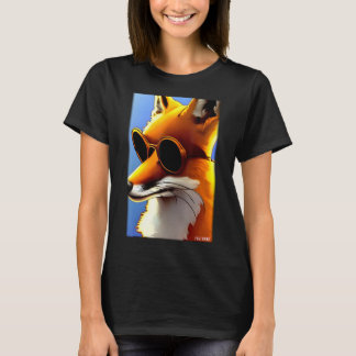 Fox Fox Sonnenbrille Wildtiere Zoo Forest T-Shirt