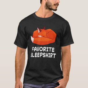 Fox Foxes Nickerchen Schlafen Schlafen Pajama Paja T-Shirt