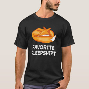 Fox Foxes Nickerchen Schlafen Schlafen Pajama Paja T-Shirt