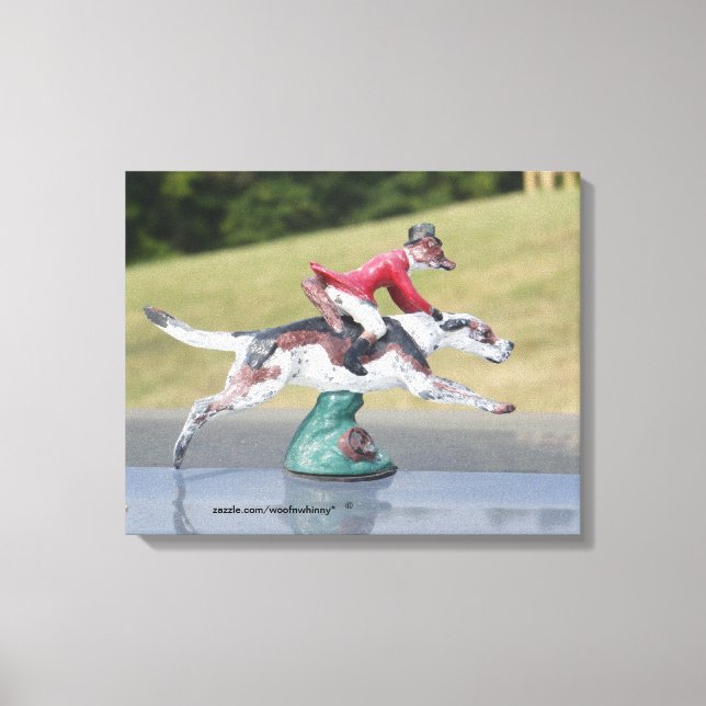 Fox Foxhunting Leinwanddruck (Vorderseite)