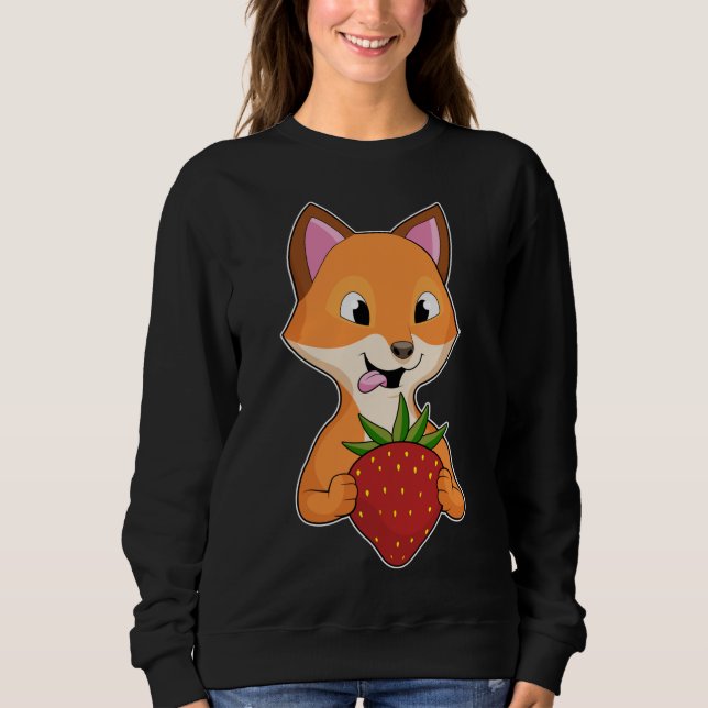 Fox Fruit Strawberry Sweatshirt (Vorderseite)