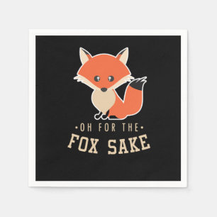 Fox Funny Sarcast Sarcasm Canidae Carnivore Canine Serviette