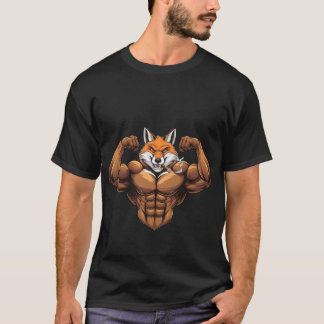 Fox Gemein Musculus fox Rauchen Fuchs Zigarrenfuch T-Shirt