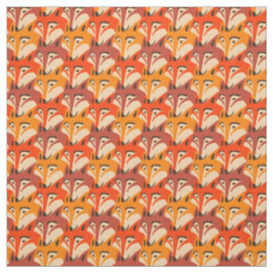 Fox-Gesicht Dogtoothmuster Stoff