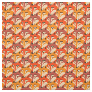 Fox-Gesicht Dogtoothmuster Stoff