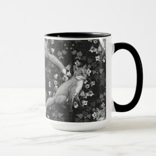 Fox, Glockenblumen und Efeu, einfarbig, silberne W Tasse