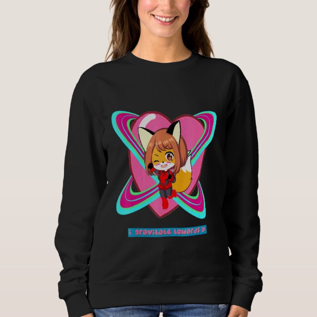 Fox Gravity Girl Super Space Sweatshirt (Vorderseite)