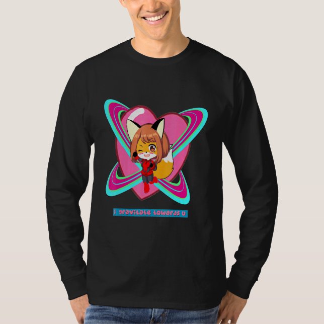 Fox Gravity Girl Super Space T-Shirt (Vorderseite)