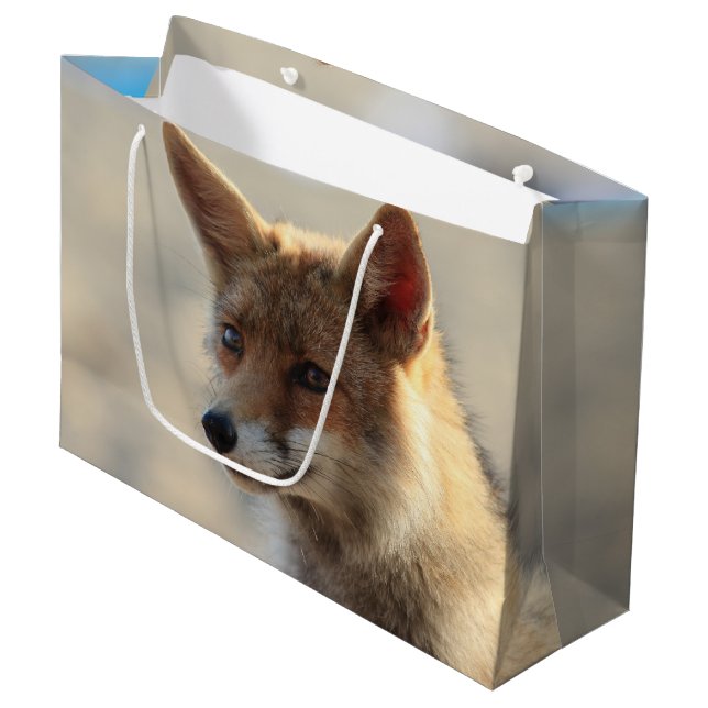 Fox Große Geschenktüte (Vorderseite Schrägansicht)