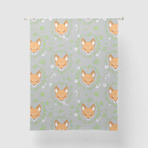 Fox Happy Orange White Light Green Foxes
