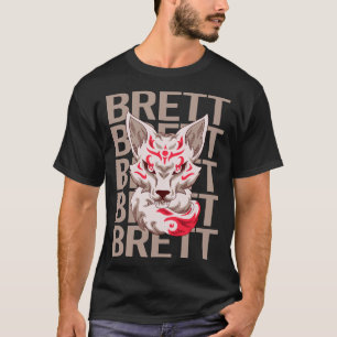 Fox Head - Brett Name T-Shirt