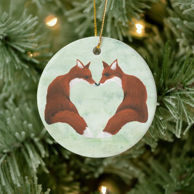 Fox Heart Ornament (Baum)
