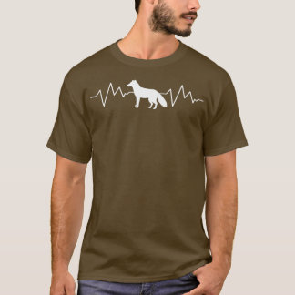 Fox Heartbeat Funny Animal LoverT-Shirt T-Shirt