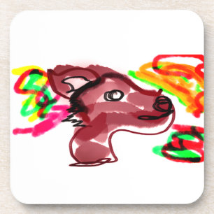 Fox-Herbstgesicht Getränkeuntersetzer