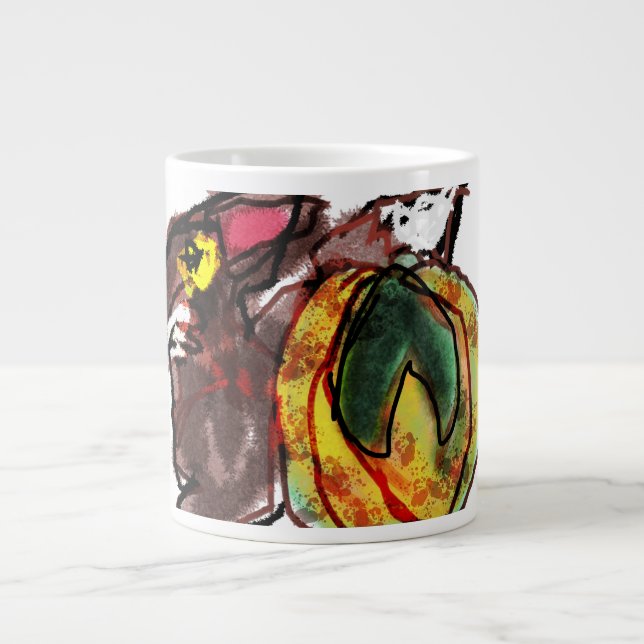 Fox-Herbstplan Jumbo-Tasse (Vorderseite)