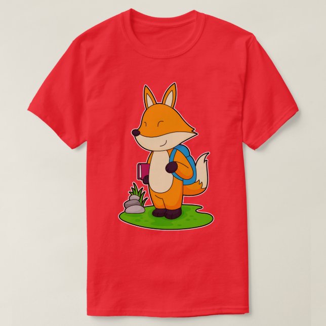 Fox Hiker Backpack T-Shirt (Design vorne)