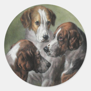 Fox Hounds Runder Aufkleber