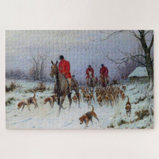 Fox Hunt Huntsmen und Hunden kehren Zuhause zurück