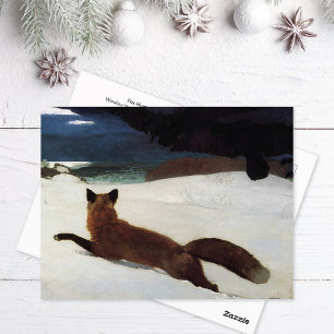 Fox Hunt Winter Winslow Homer Postkarte