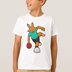 Fox im Bowling mit Bowlingball T-Shirt