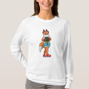 Fox im Bowling mit Bowlingball T-Shirt