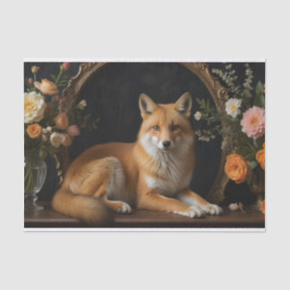 Fox im Garten Seidenpapier