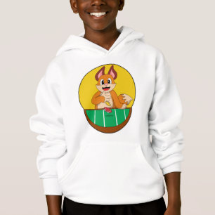Fox im Poker mit Poker-Chips Hoodie