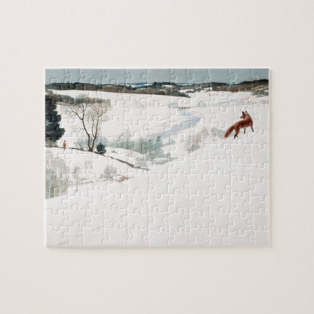 Fox im Schnee von Newell Convers Wyeth (Horizontal)