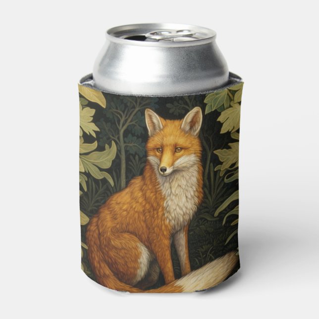 Fox im Wald, Jugendstil Dosenkühler (Kanne Vorderseite)