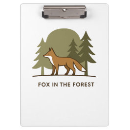 Fox im Wald Klemmbrett