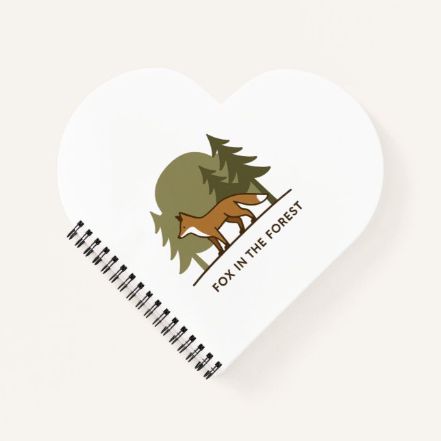 Fox im Wald Notizbuch (Vorderseite)