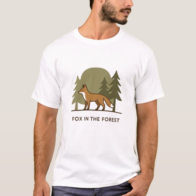 Fox im Wald T-Shirt (Vorderseite)