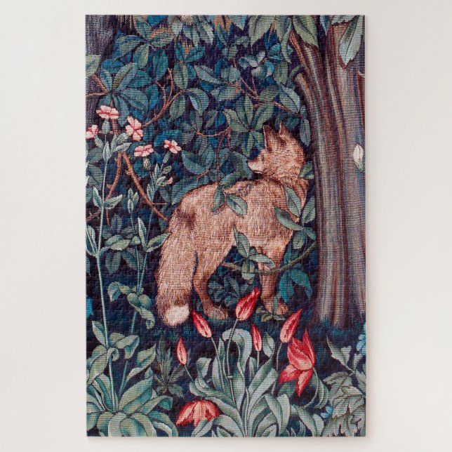 Fox im Wald, William Morris (Vertikal)