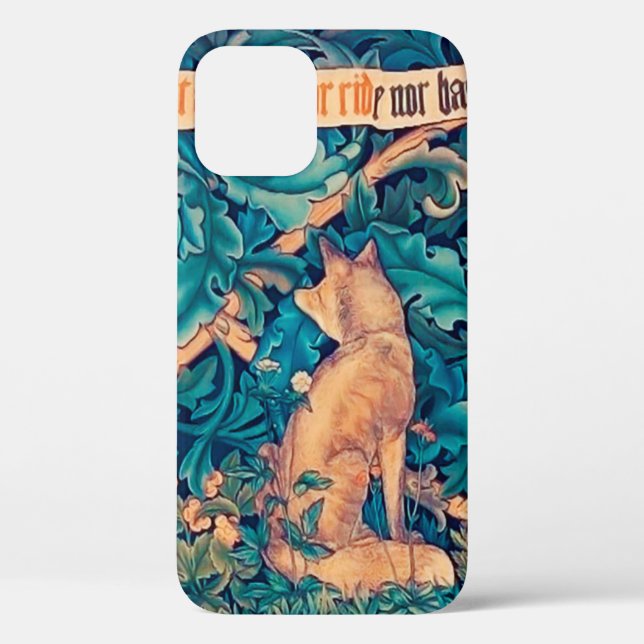 Fox im Wald, William Morris Case-Mate iPhone Hülle (Rückseite)