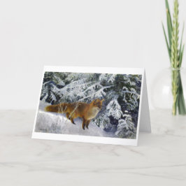 Fox im Winter (1904) von Bruno Liljefors Dankeskarte