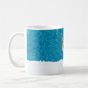 Fox im Winter. Rotfuchs, Vulpes vulpes, Scharfschü Kaffeetasse