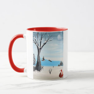 Fox im Winter Tasse