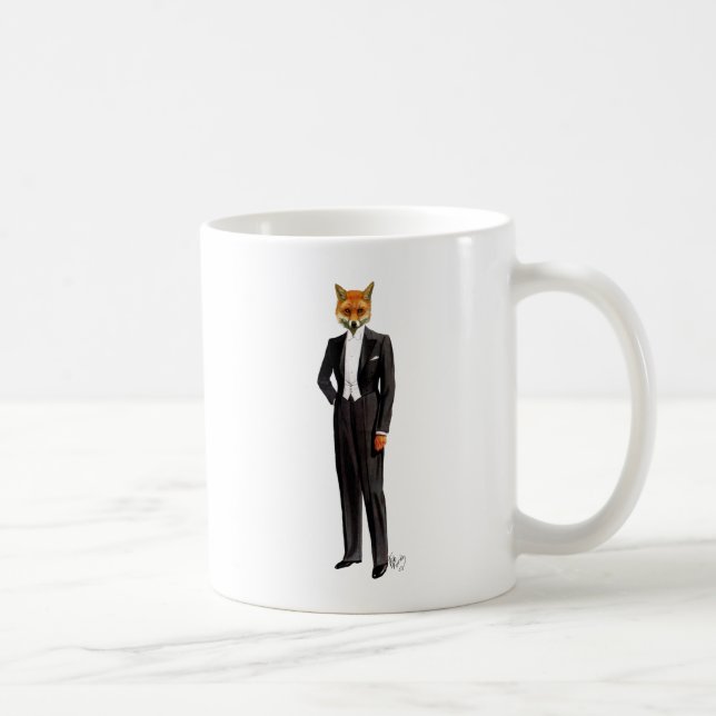Fox in Abend Anzug voll Kaffeetasse (Rechts)