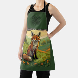 Fox in den Kleeblättern Schürze