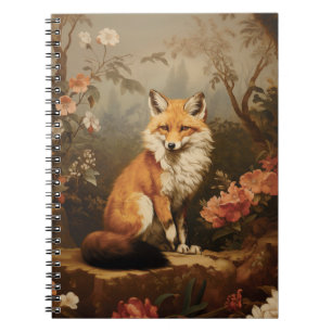 Fox in der Waldlaune Viktorianisch Notizblock