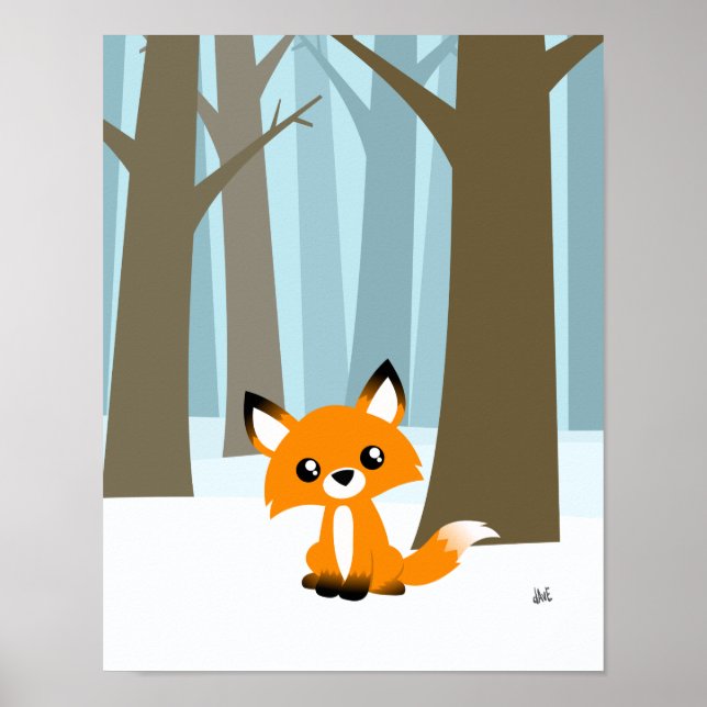 Fox in Forest Poster (Vorne)