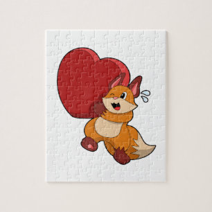 Fox in Liebe mit Herz