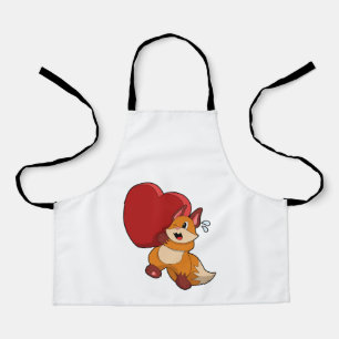 Fox in Liebe mit Herz Schürze