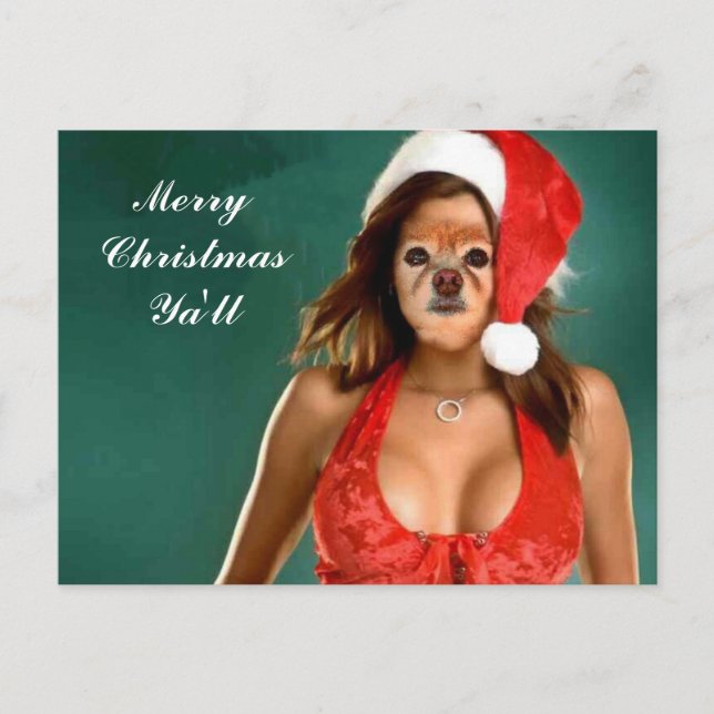 Fox ist Sankt Helfer Feiertagspostkarte (Vorderseite)